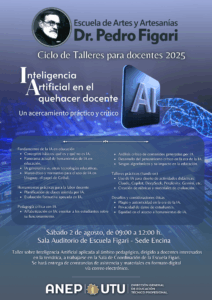 Afiche del taller Inteligencia artificial en el quehacer docente
