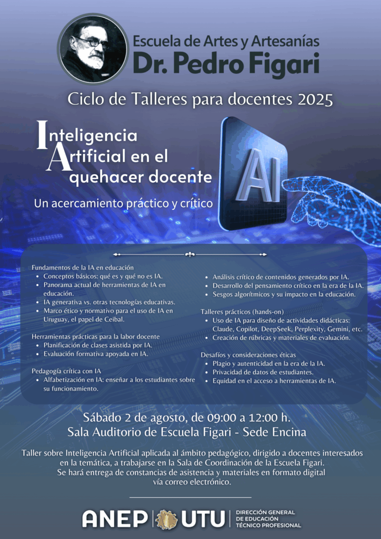 Lee más sobre el artículo Taller / charla sobre IA en el quehacer docente