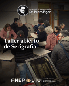 Algunas imágenes del Taller abierto de Serigrafía y Ornamentación