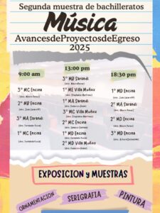 Avances de Proyectos de Egreso – Bachillerato de Música 2025