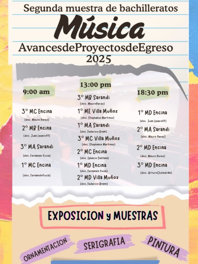 Lee más sobre el artículo Avances de Proyectos de Egreso – Bachillerato de Música 2025