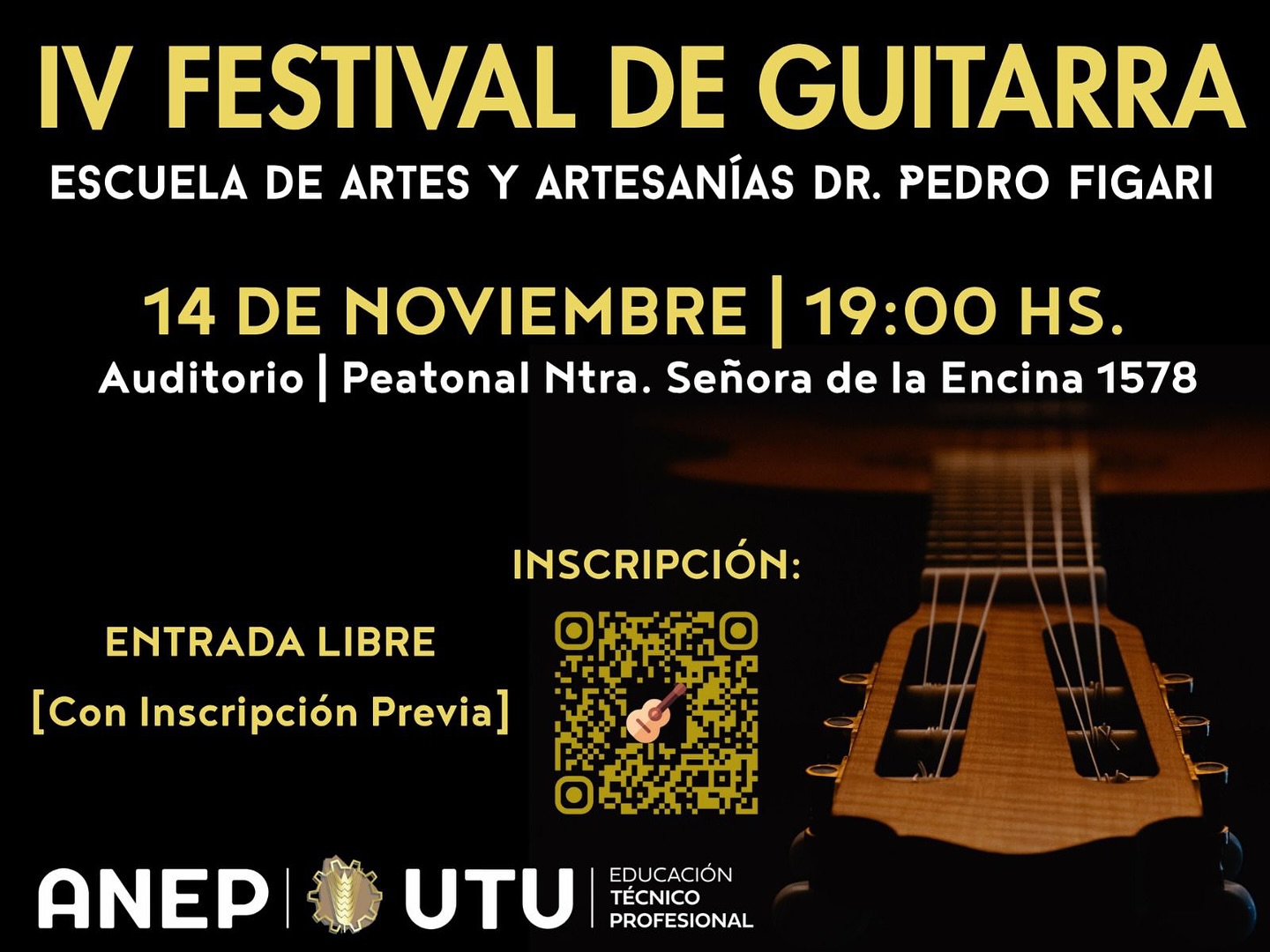 En este momento estás viendo 🎶 IV FESTIVAL DE GUITARRA – FIGARI 🎶