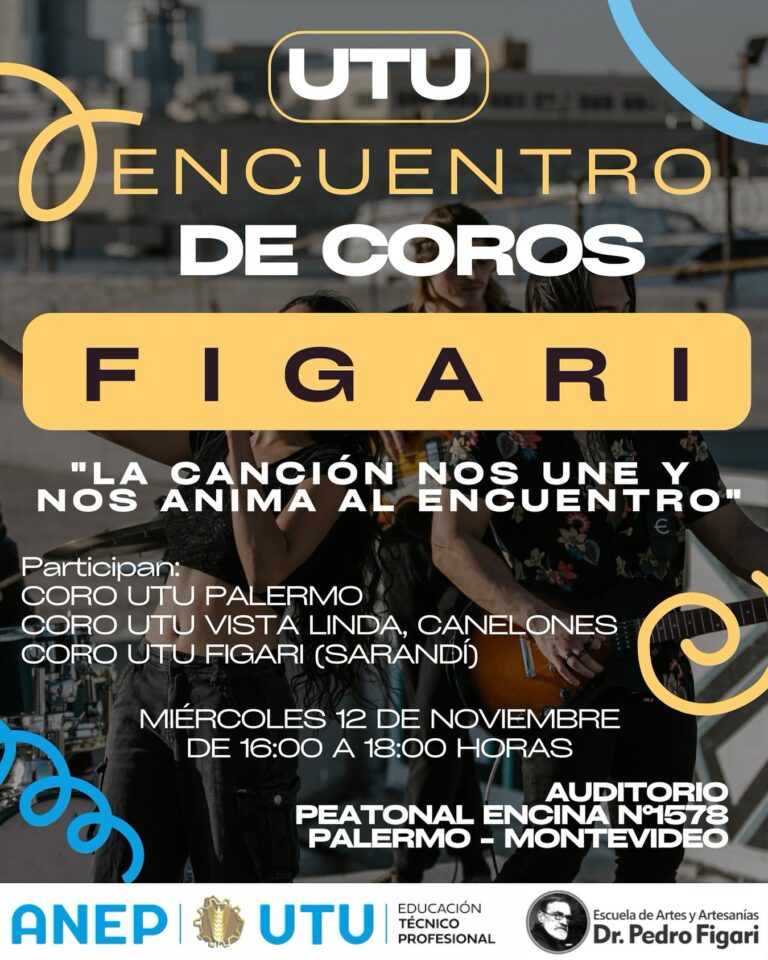 Lee más sobre el artículo  Encuentro de Coros FIGARI-UTU 2025 