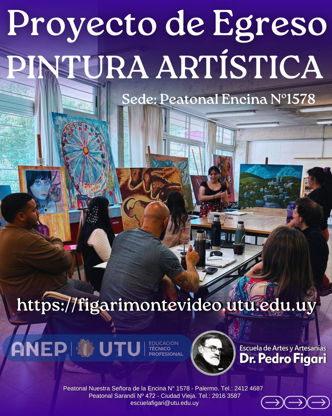 En este momento estás viendo Proyecto de Egreso – Pintura Artística @escuela_figari El legado del Dr. Pedro Figari vive en cada trazo