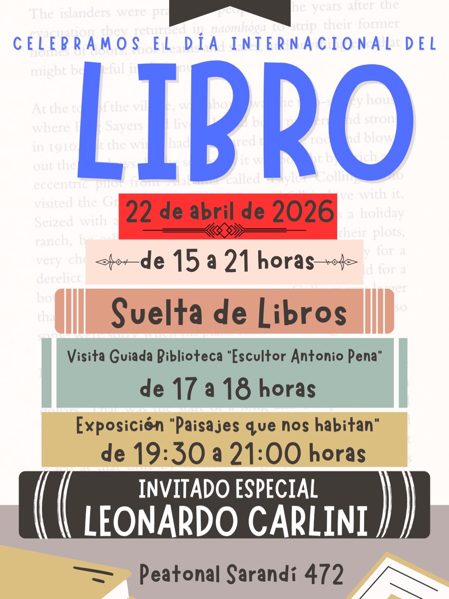 En este momento estás viendo  Celebramos el Día Internacional del Libro 