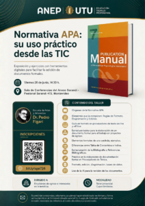 Taller presencial «Normativa APA: su uso práctico desde las TIC»