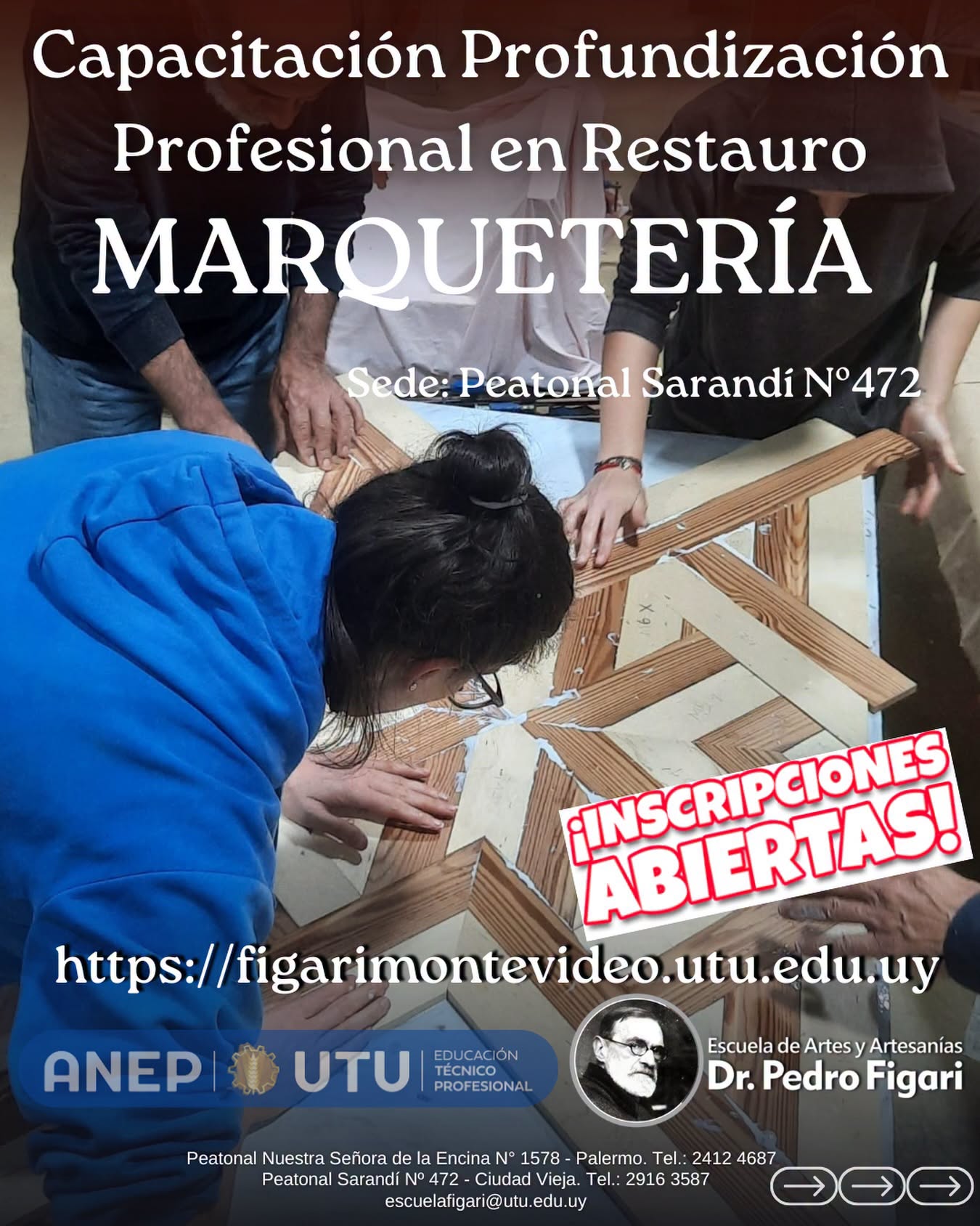 En este momento estás viendo  ¡Inscripciones abiertas! ¿Te apasionan el arte, el patrimonio y el trabajo artesanal de precisión?