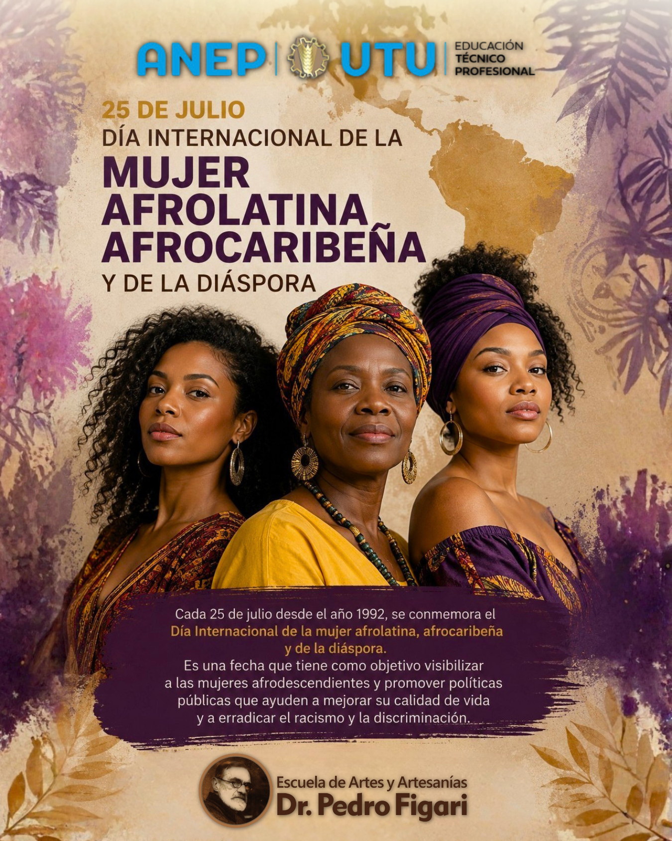 En este momento estás viendo 25 de julio 🌍 Día Internacional de la Mujer Afrolatina, Afrocaribeña y de la Diáspora ✊🏾