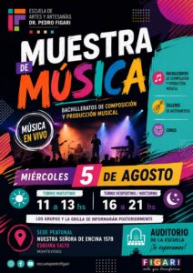 HOY  ¡La música toma el escenario en la Escuela de Artes y Artesanías Dr. Pedro Figari!
