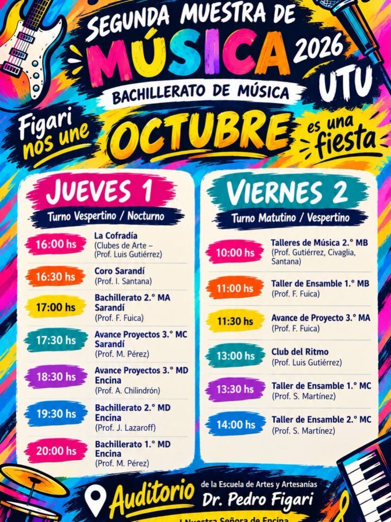 Lee más sobre el artículo 🎶 DÍA INTERNACIONAL DE LA MÚSICA | 1.º DE OCTUBRE 🎶 🥁🎤