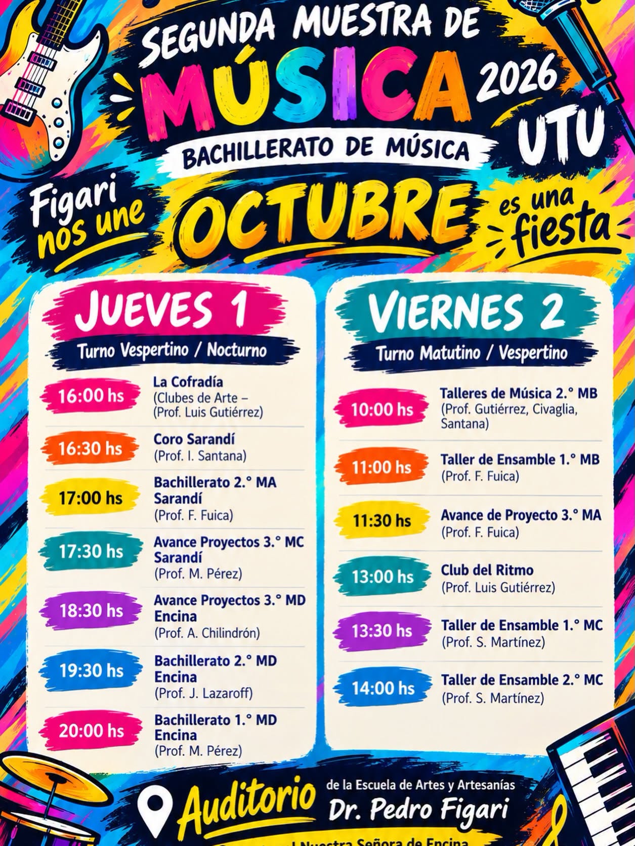 En este momento estás viendo 🎶 DÍA INTERNACIONAL DE LA MÚSICA | 1.º DE OCTUBRE 🎶 🥁🎤