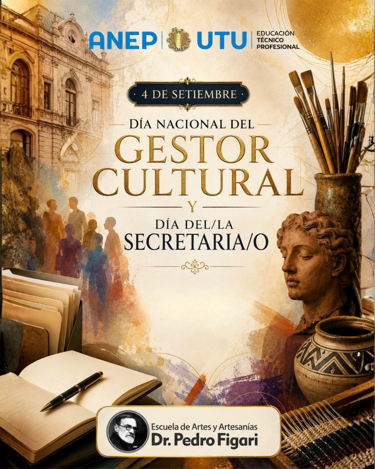 En este momento estás viendo 🎨📋 4 de Setiembre | Día Nacional del Gestor Cultural y Día del/la Secretaria/o ✨