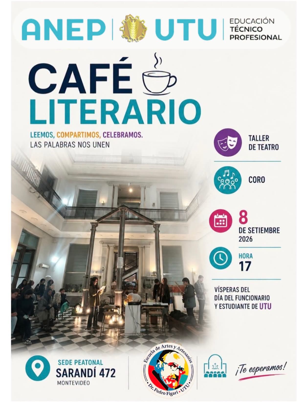 En este momento estás viendo ☕📚 CAFÉ LITERARIO | Leemos, compartimos, celebramos 🎭