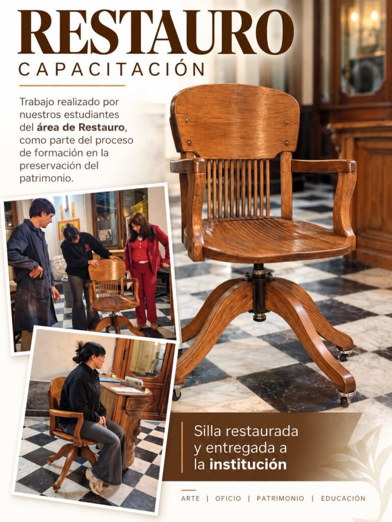 Lee más sobre el artículo 🪑✨ RESTAURAR ES PRESERVAR NUESTRA HISTORIA | ESCUELA FIGARI 🪵