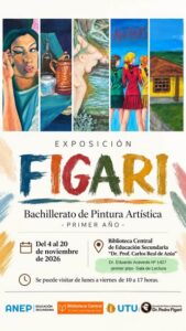 🎨🖌️ ¡FIGARI EXPONE EN LA BIBLIOTECA CENTRAL! 🩵🧡✨ EXPOSICIÓN DE PINTURA ARTÍSTICA | PRIMER AÑO 2026