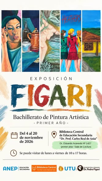 En este momento estás viendo 🎨🖌️ ¡FIGARI EXPONE EN LA BIBLIOTECA CENTRAL! 🩵🧡✨ EXPOSICIÓN DE PINTURA ARTÍSTICA | PRIMER AÑO 2026